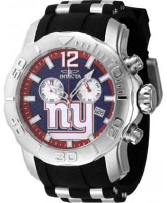 Men's 48006 NFL New York Giants Quartz Chronograph Blue Dial Watch