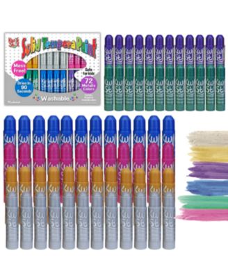 KwikStix Tempera Paint - 72 pc Metalix Color Classpack - 12 of each Color