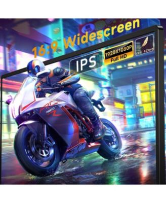 Portable Monitor 15.6 Inch FHD 1080P USB C HDMI, IPS HDR Gaming Computer Display with Smart Cover, Plug&Play, Dual Speakers External Screen for Laptop PC MAC Phone Xbox Switch PS4 Table