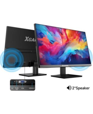 Monitor 24 Inch 100Hz, Computer Monitor with HDMI VGA Ports, 1080P PC Monitor with Low Blue Light IPS Eye Care, Build-in FreeSync and Audio Out, FHD VESA Compatible for Home Office