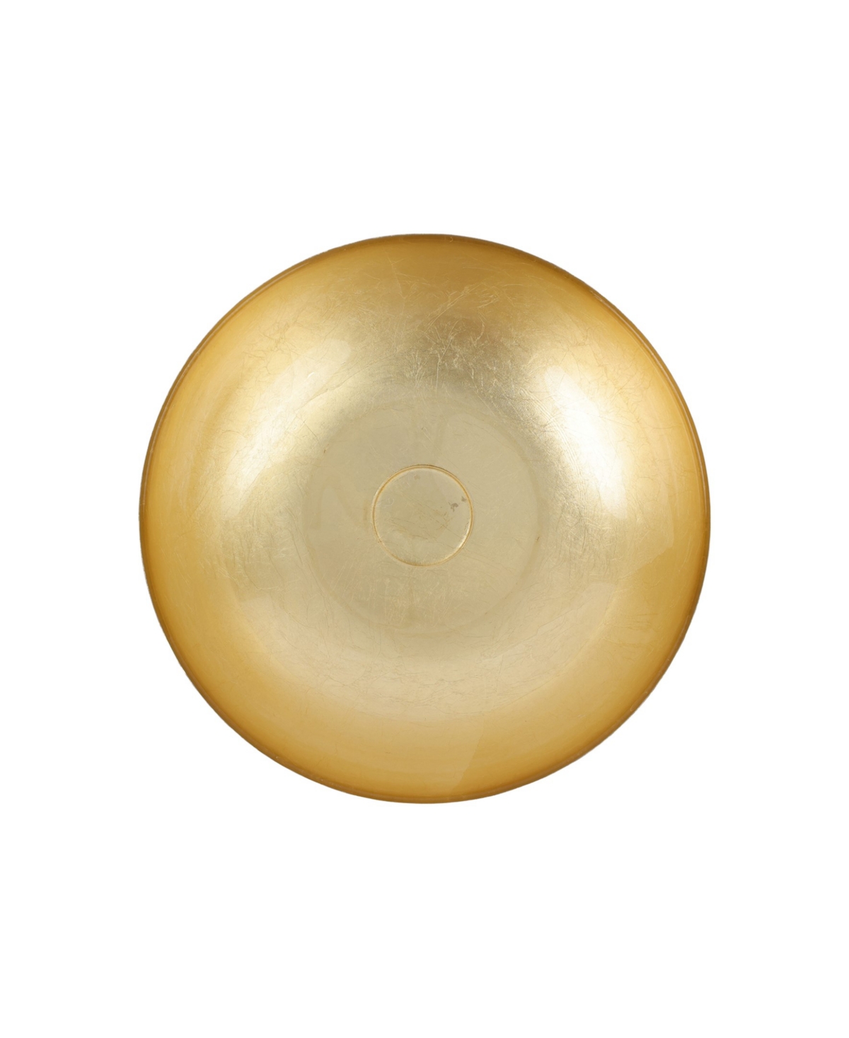 Vietri Moon Glass Small Pedestal Bowl In Gold
