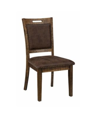 Cannon Valley Distressed Industrial Upholstered Back Dining Chair (Set of 2)