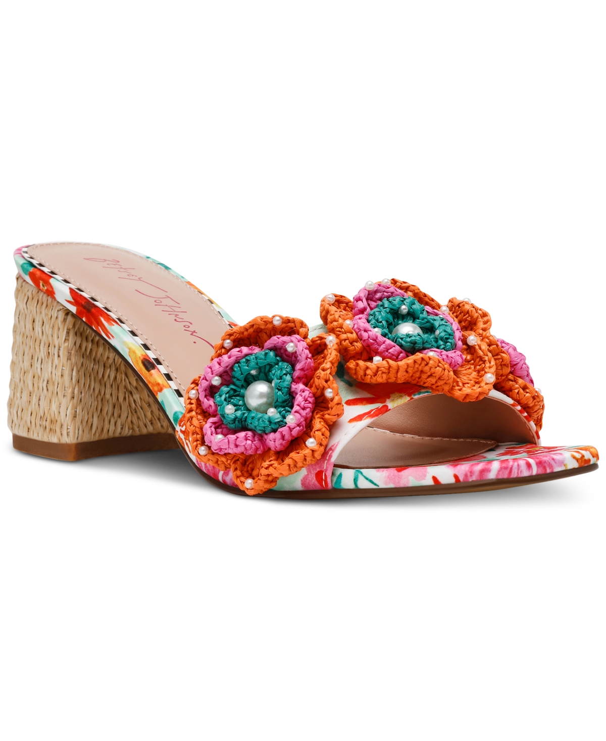 BETSEY JOHNSON WOMEN'S DIETRICH BLOCK-HEEL DRESS MULES 