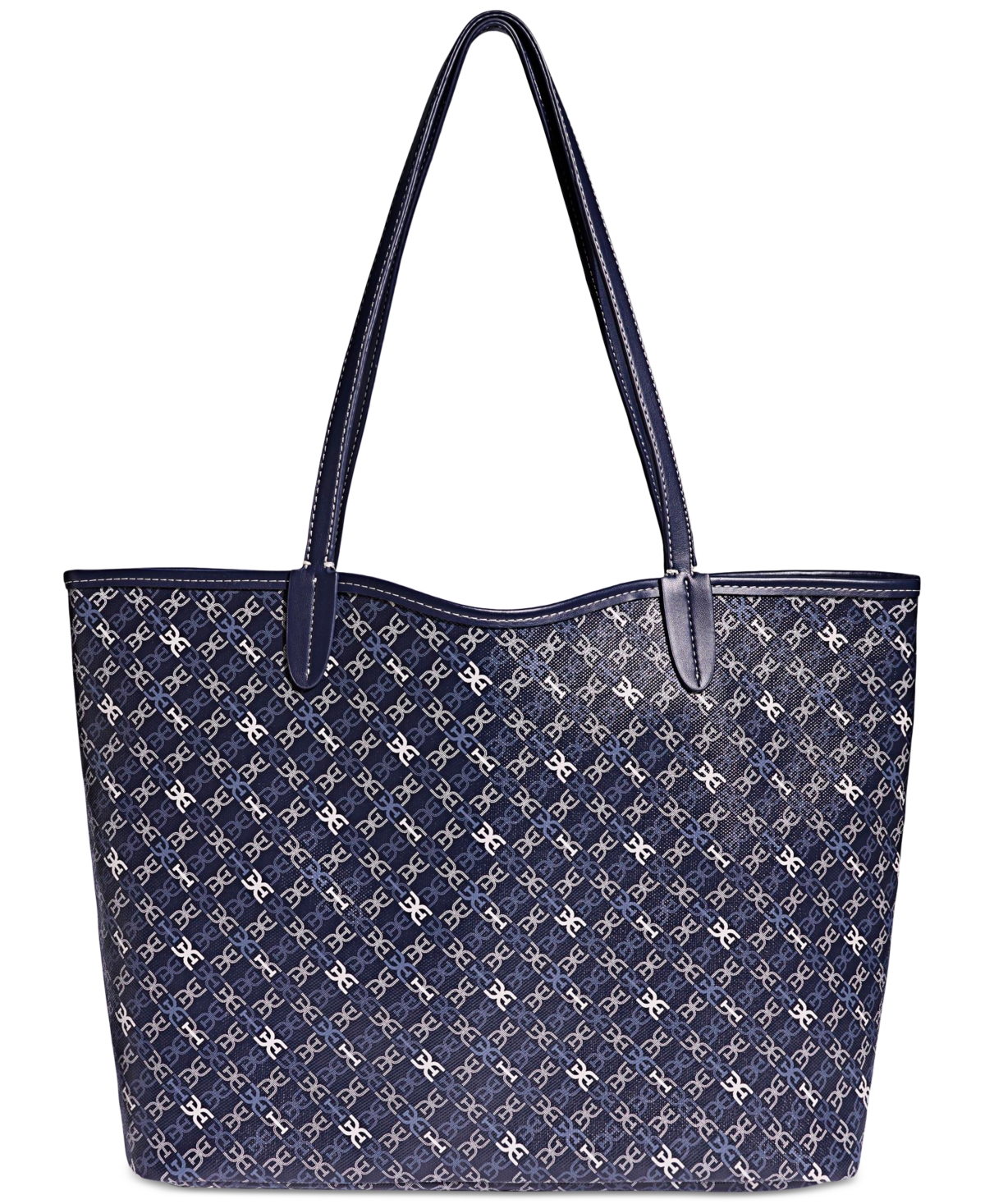 SAM EDELMAN HARPER LARGE MONOGRAM BLACK SHOPPER 