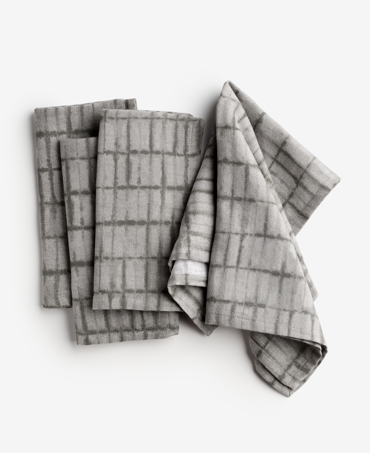 Oake Dye Natural Napkins, Set Of 4, Exclusively At Macy's In Gray