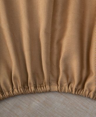 by Hugo Boss B Monogram 300 Thread Count Cotton Fitted Sheet, Queen