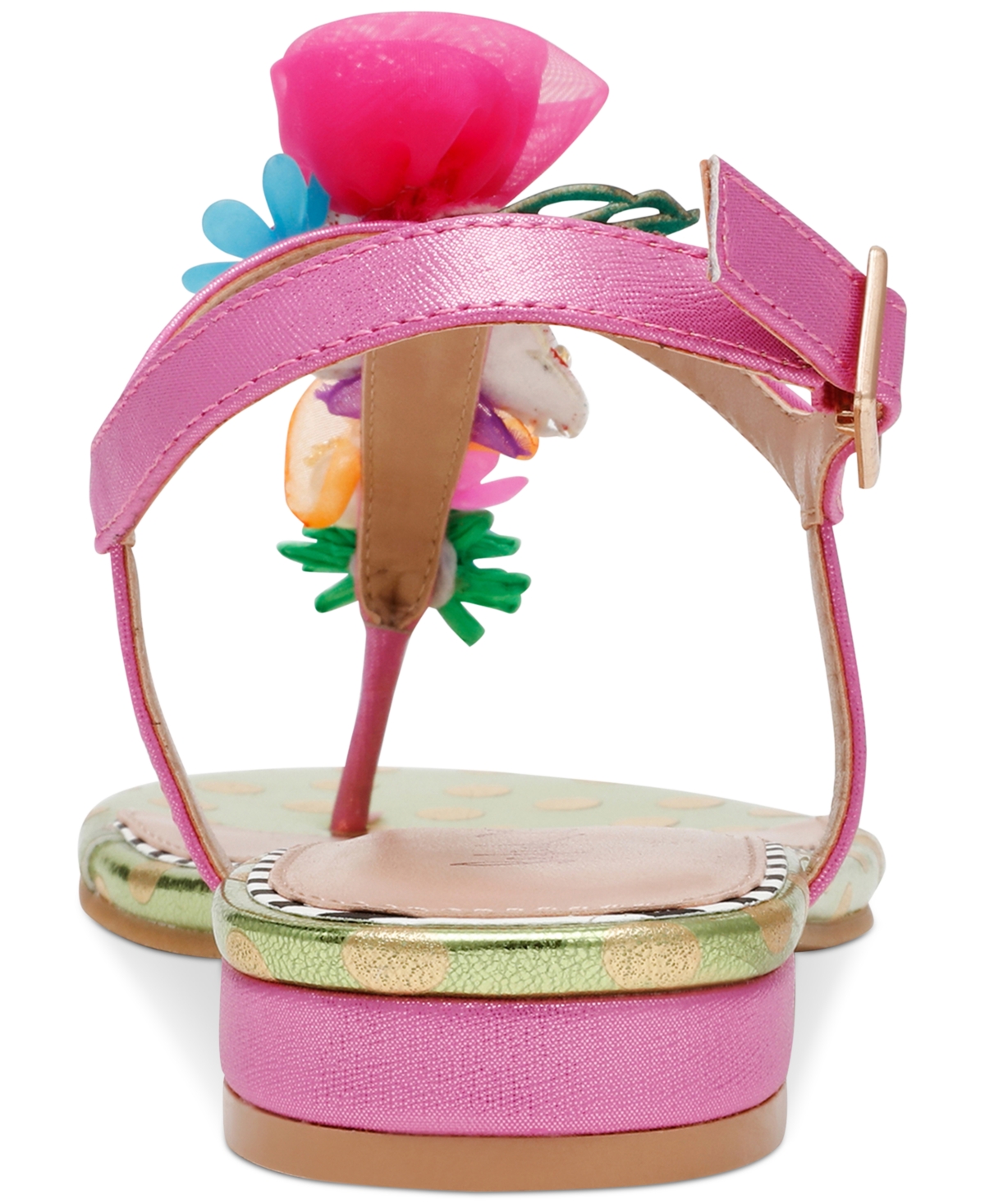 Shop Betsey Johnson Women's Murphee Embellished Thong Slide Sandals In Pink Multi