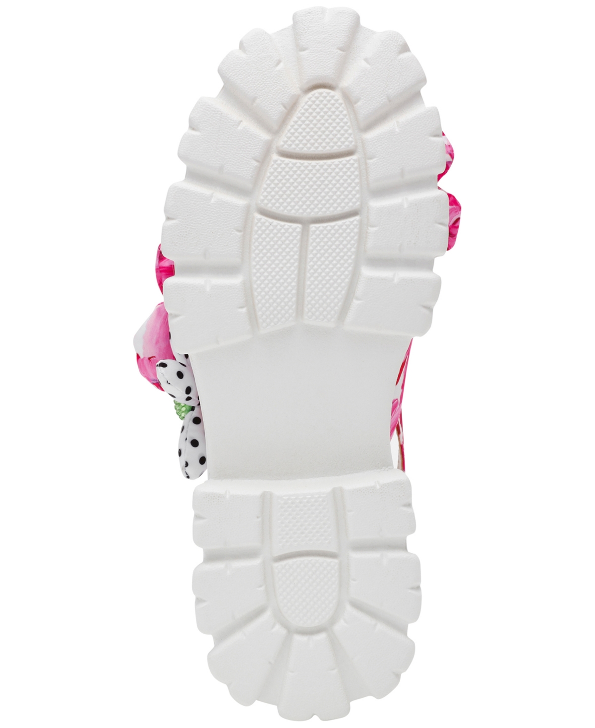 Shop Betsey Johnson Women's Serphina Platform Lug-sole Slide Sandals In Pink Multi
