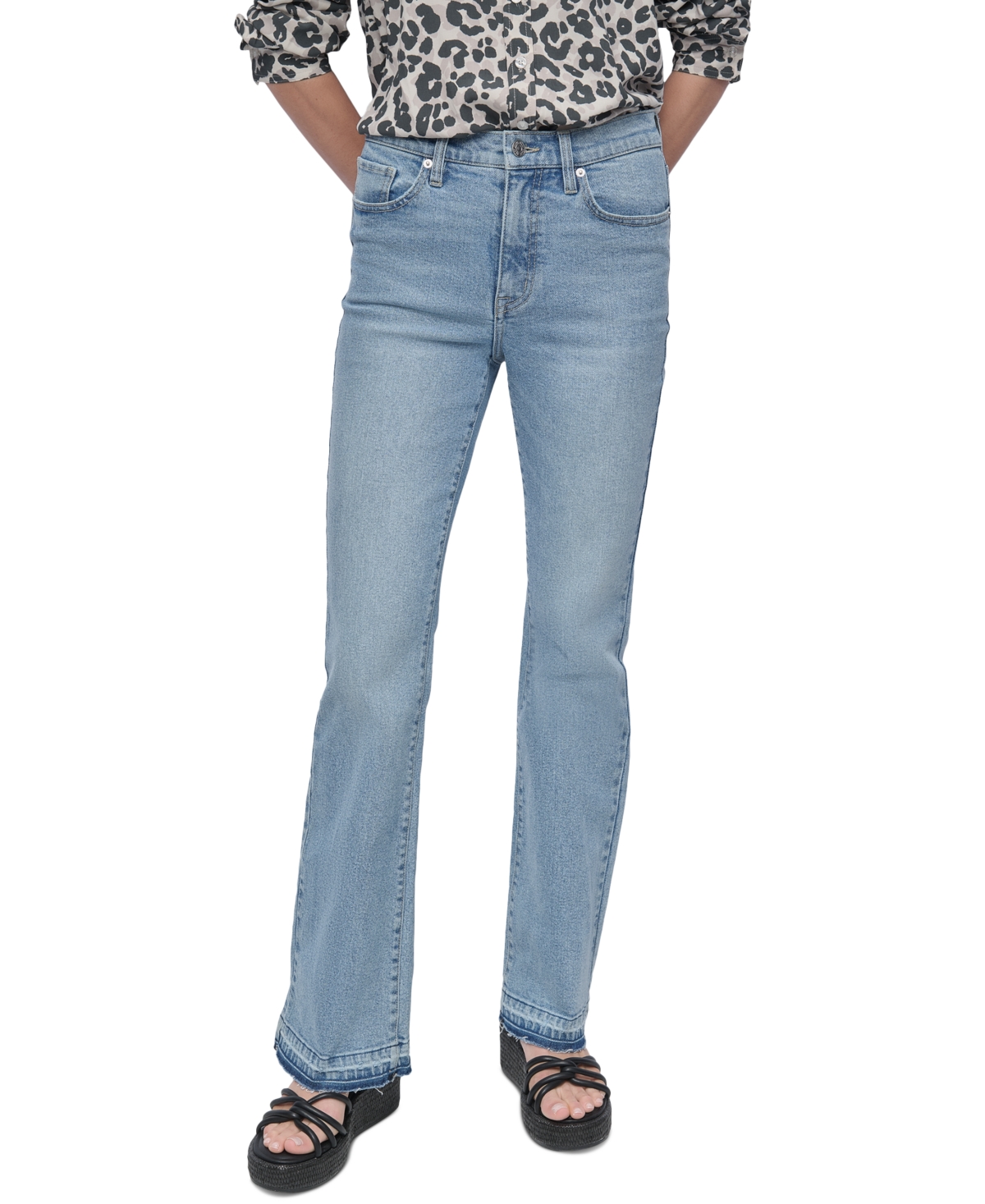 Women's High-Rise Released-Hem Flare Jeans - Kx7 - Reade