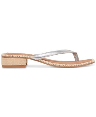 Women's Barty Whipstitch Thong Low Heel Sandals