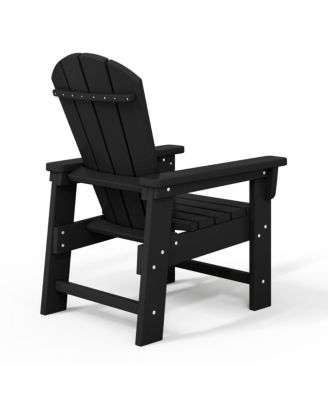 Kids Outdoor Adirondack Plastic Patio Chair (Set of 2)
