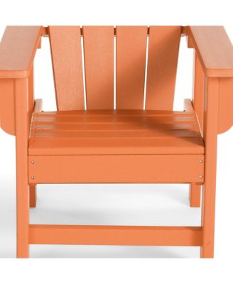 Kids Outdoor Adirondack Plastic Patio Chair Set of 2