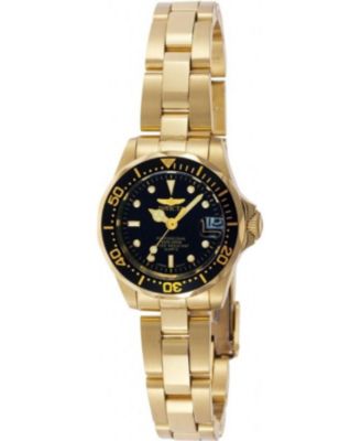 Women's 8943 Pro Diver Quartz 3 Hand Black Dial Watch