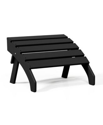 Outdoor Patio HDPE Adirondack Ottoman Footrest