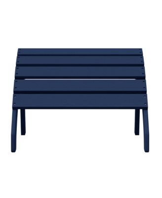 Outdoor Patio HDPE Adirondack Ottoman Footrest