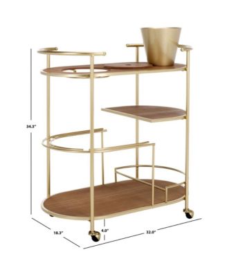Alora 2 Tier Bar Cart W Bucket