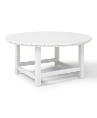 Low Outdoor HDPE Round Patio Coffee Table