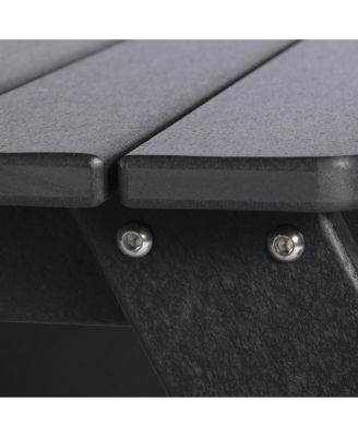 Outdoor Patio Kids HDPE Plastic Picnic Bench Table