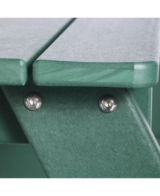 Outdoor Patio Kids HDPE Plastic Picnic Bench Table