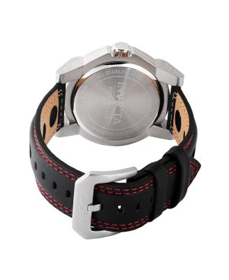 Men's 47533 Invicta Racing Quartz Multifunction Black, Silver, Red Dial Watch