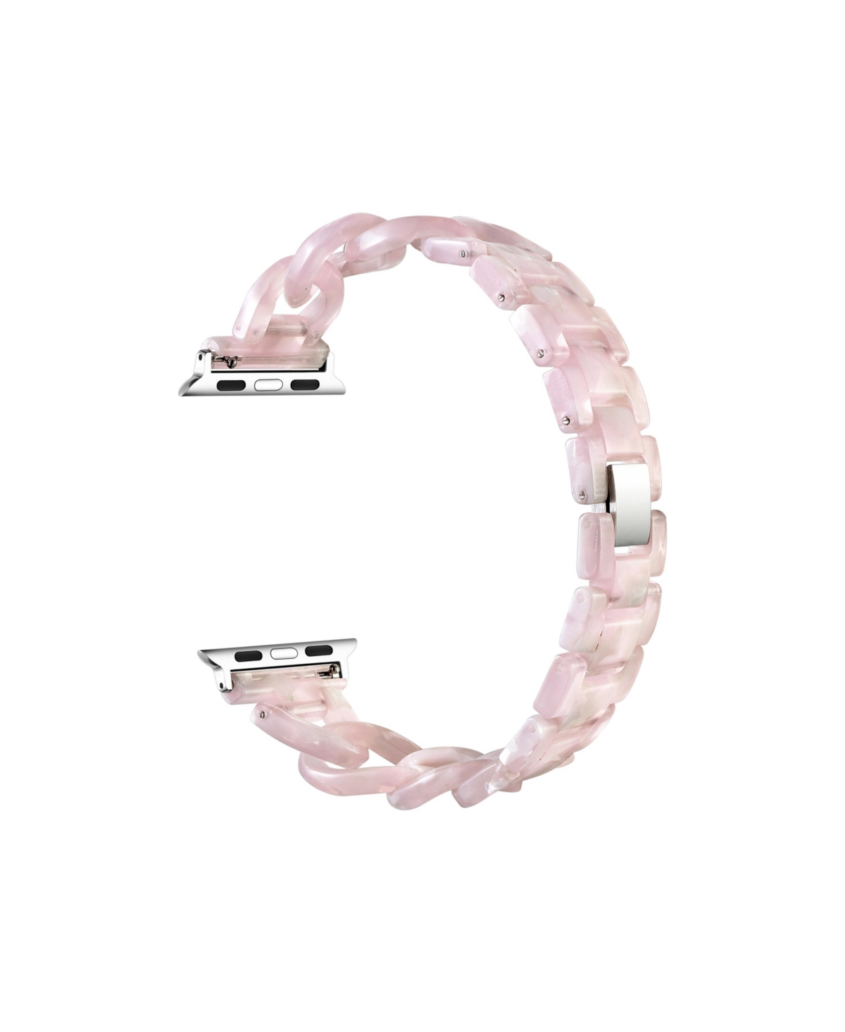Posh Tech Kit Tortoise Resin Link Band For Apple Watch, Fits All Apple Watch Models In Blush Tortoise
