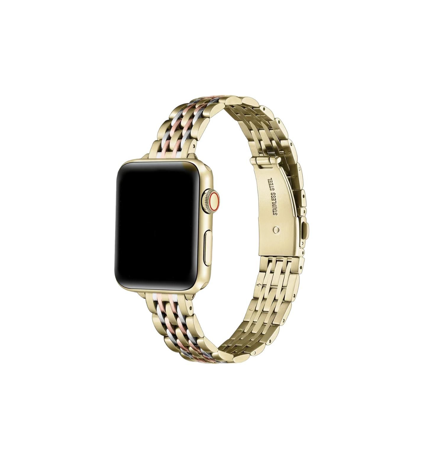 Ремешок для часов Posh Tech Rainey Skinny Stainless Steel Band for Apple Watch, Fits All Apple Watch Models — фото 1