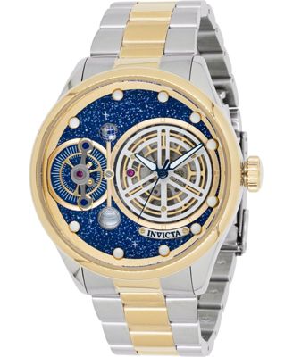 Men's 44898 Vintage Automatic 3 Hand Blue Dial Watch