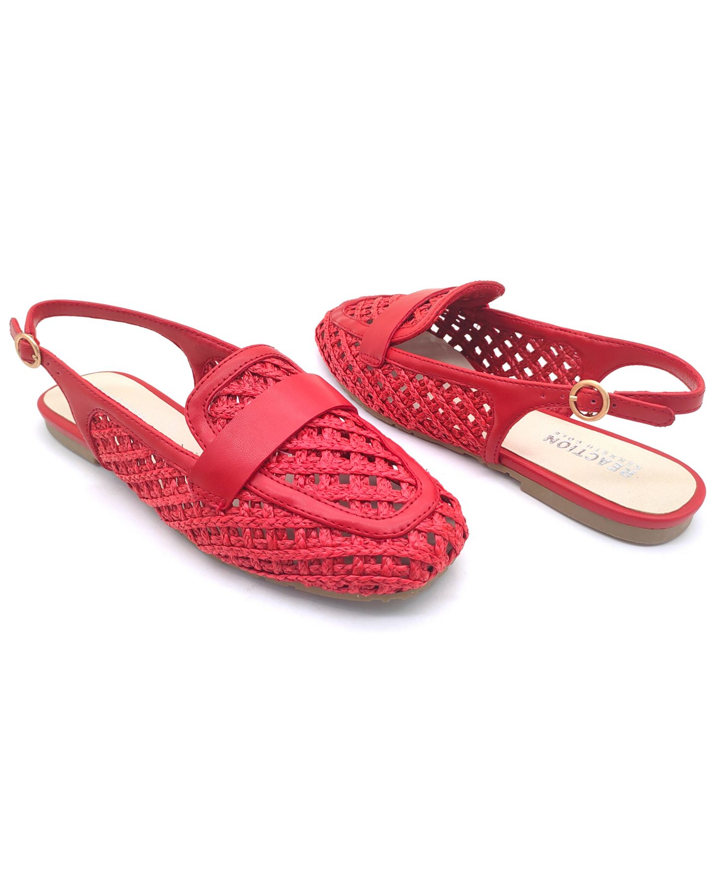 Женские туфли Kenneth Cole Reaction Enrica Slingback Loafer Flats, цвет: Красный — фото 8
