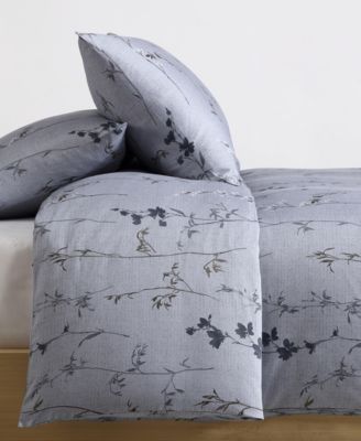 Wildflower Cotton Sateen 3-Pc. Duvet Cover Set, King