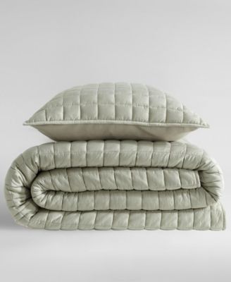 CLOSEOUT! Tencel Solid Reversible 3-Pc. Quilt Set, King