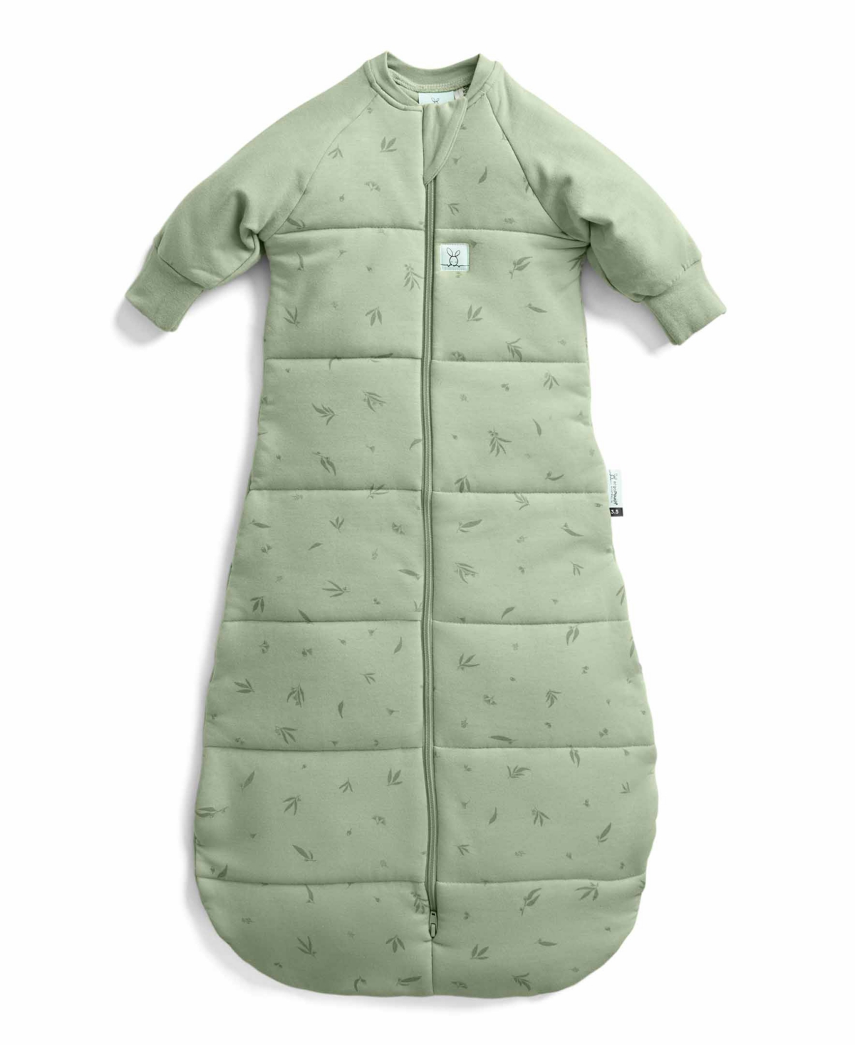 Ergopouch Baby Boys And Girls Jersey With Sleeves 3.5 Tog Sleeping Sack In Willow