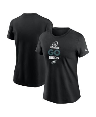 Nike - Women's Black Philadelphia Eagles 2024 NFL Playoffs T-Shirt