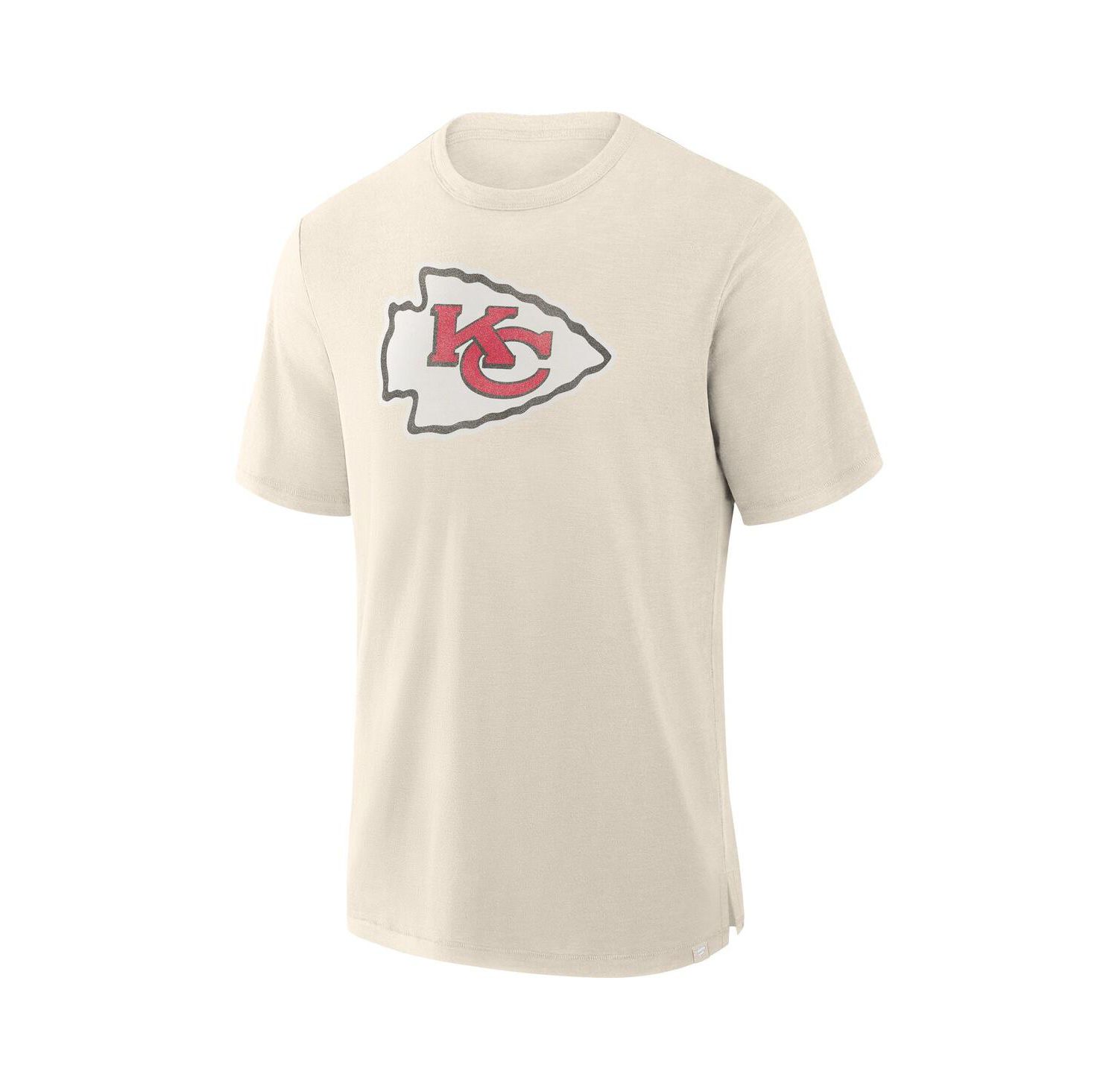 Men's Cream Kansas City Chiefs Slub T-Shirt