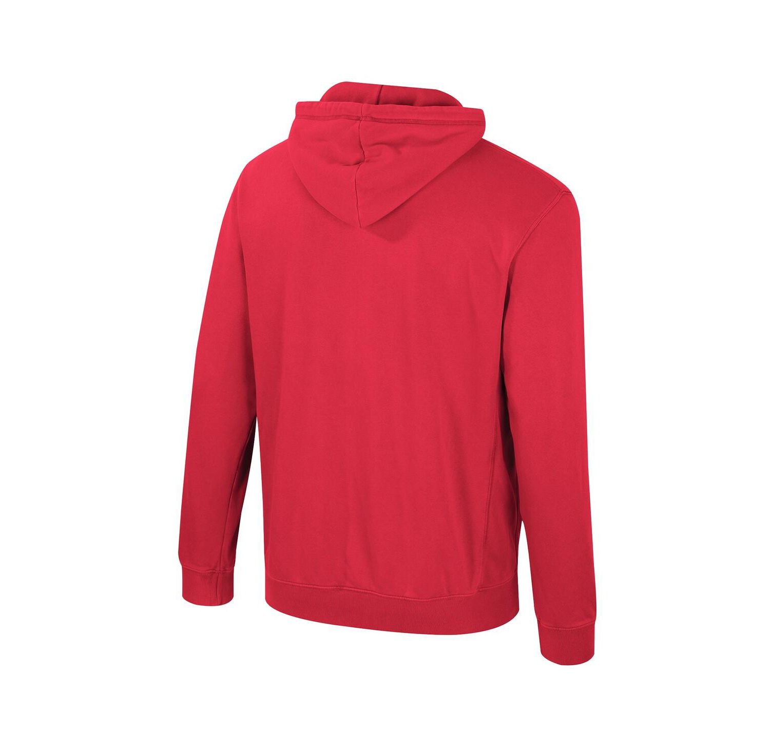 Men's Scarlet Ohio State Buckeyes Big & Tall Cap E-Tan Pullover Hoodie