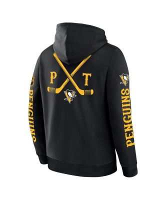 Men's Black Pittsburgh Penguins Big City Legacy Fleece Pullover Hoodie