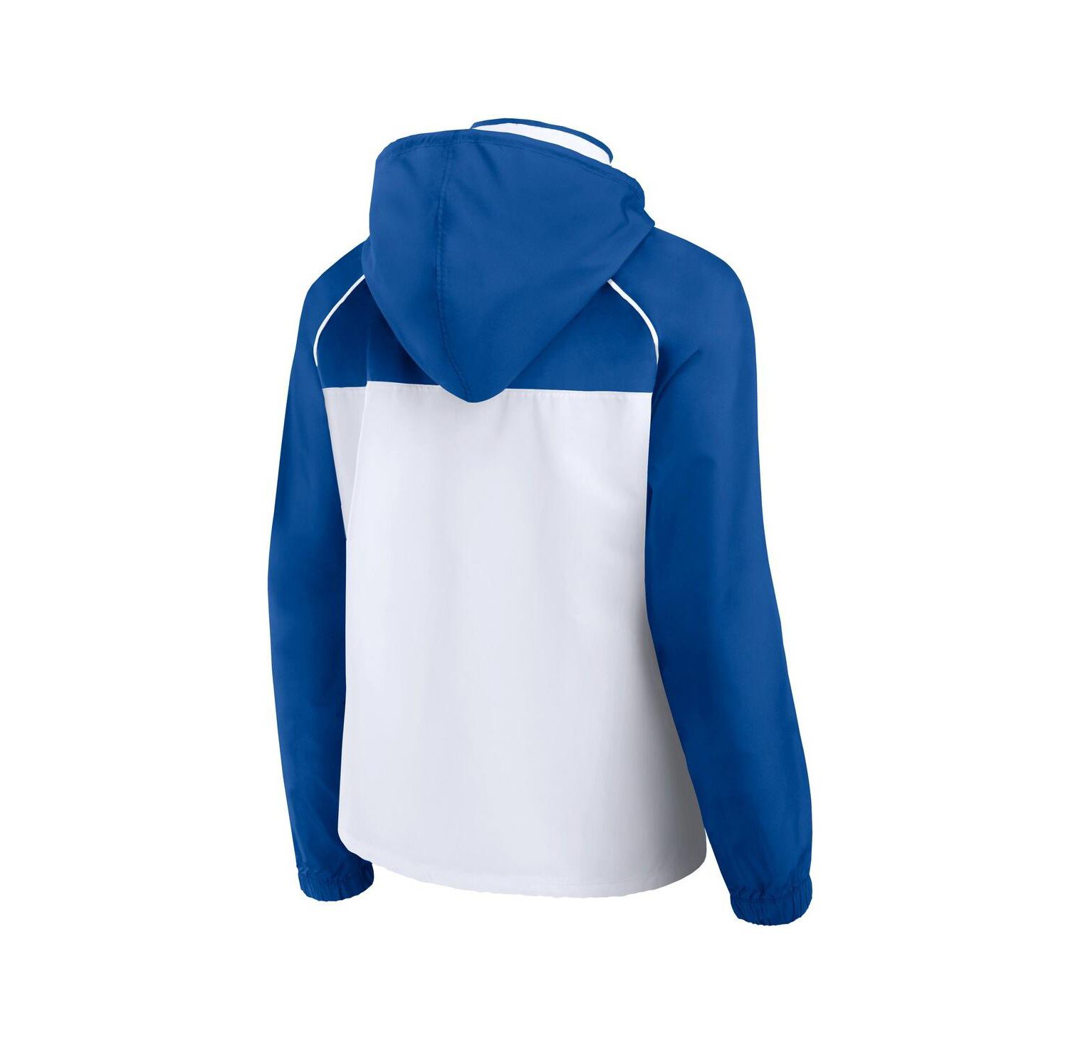 Women's White/Royal Philadelphia 76ers Anorak Raglan Full-Zip Hoodie Jacket