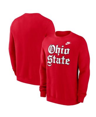 Nike - Men's Scarlet Ohio State Buckeyes Old English Fleece Sweatshirt
