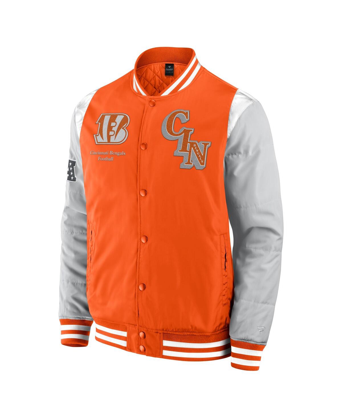 Fanatics Men's And Women's Orange Cincinnati Bengals Elements Elite Full-snap Jacket In Orange