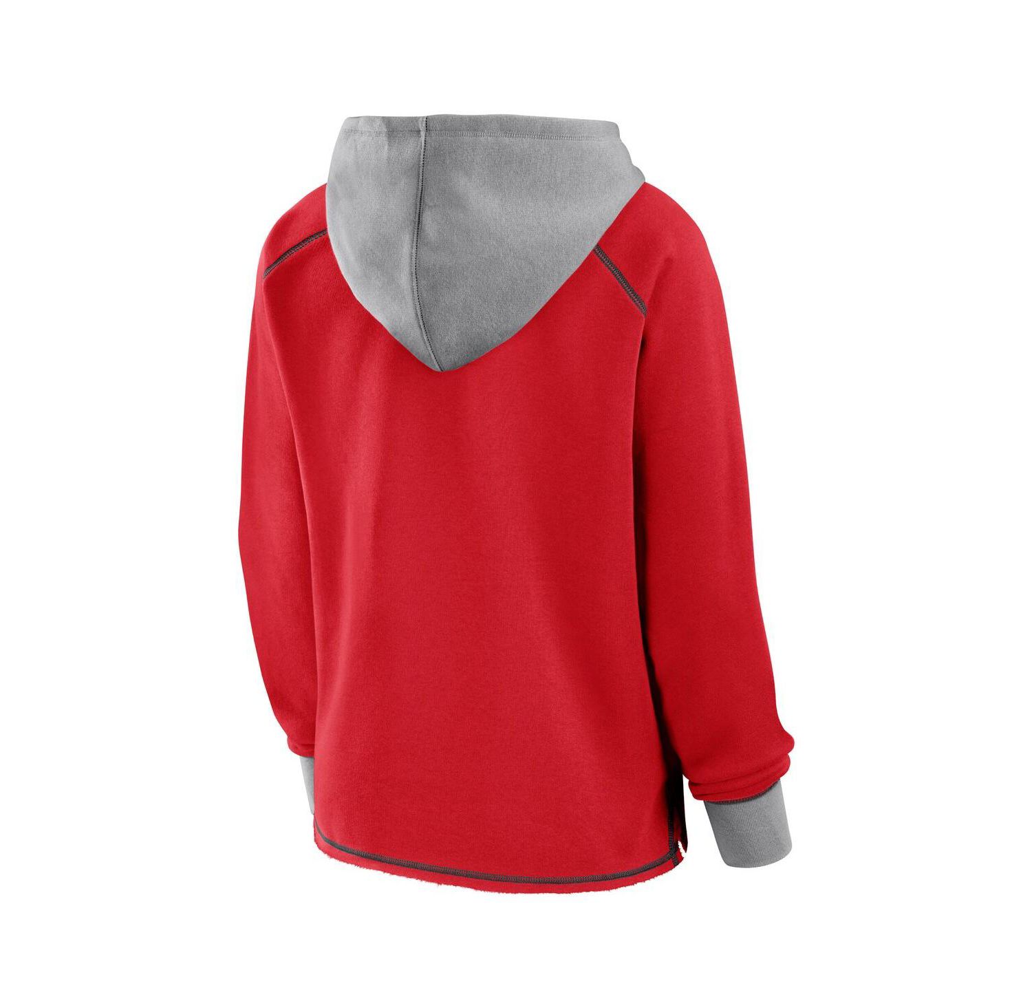 Women's Red Chicago Bulls Boom Pullover Hoodie