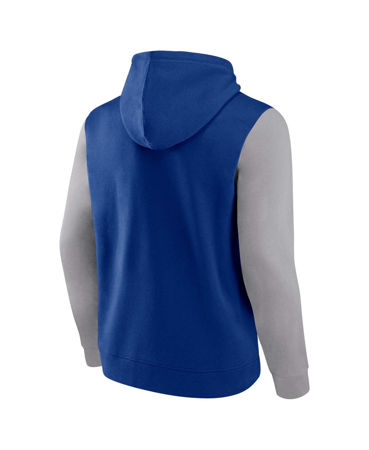 Fanatics Men's Royal Dallas Cowboys Fleece Pullover Hoodie In Royal,gray