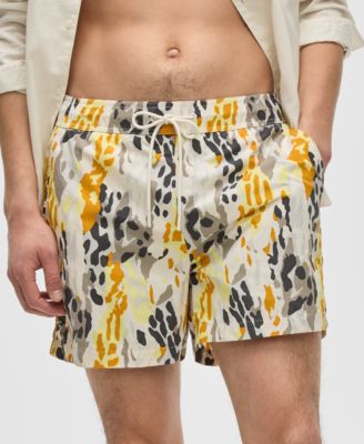 Mode of One - Men's Fashion Animal Regular-Fit Printed Swim Trunks