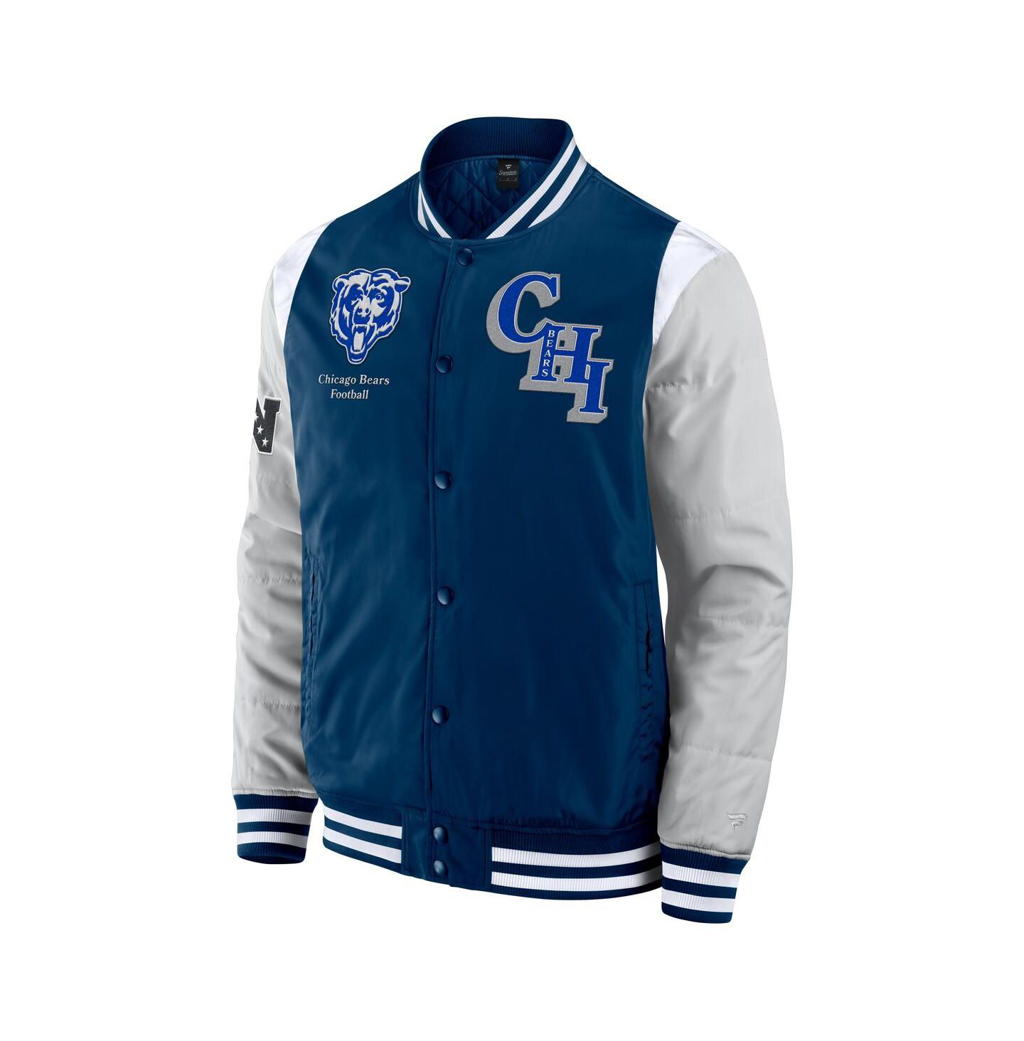 Куртка Fanatics Navy Chicago Bears Elements Elite Full-Snap — фото 2