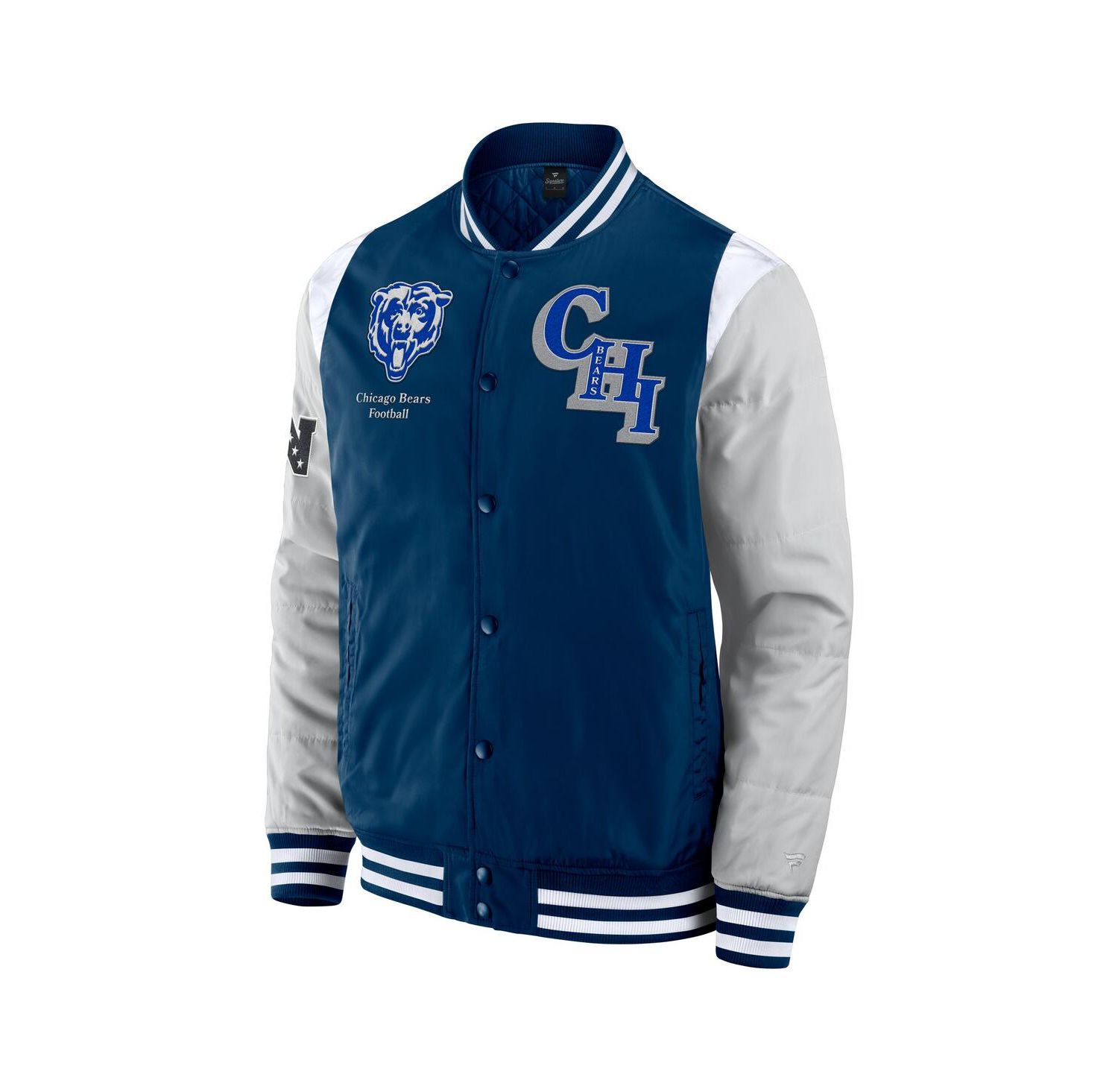 Men's and Women's Navy Chicago Bears Elements Elite Full-Snap Jacket
