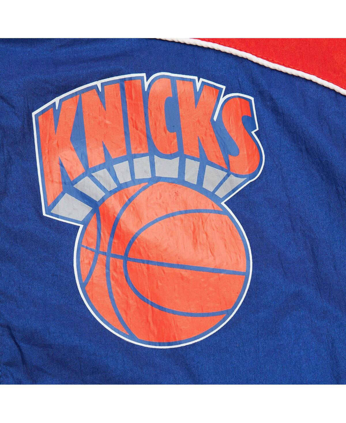Mitchell & Ness Men's Blue New York Knicks Hardwood Classics Big Shot Premium Full-zip Windbreaker Jacket In Blue