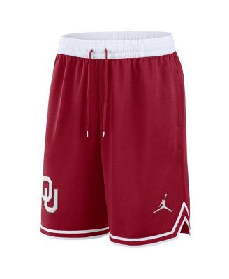 Men's Crimson/White Oklahoma Sooners Performance Basketball Shorts