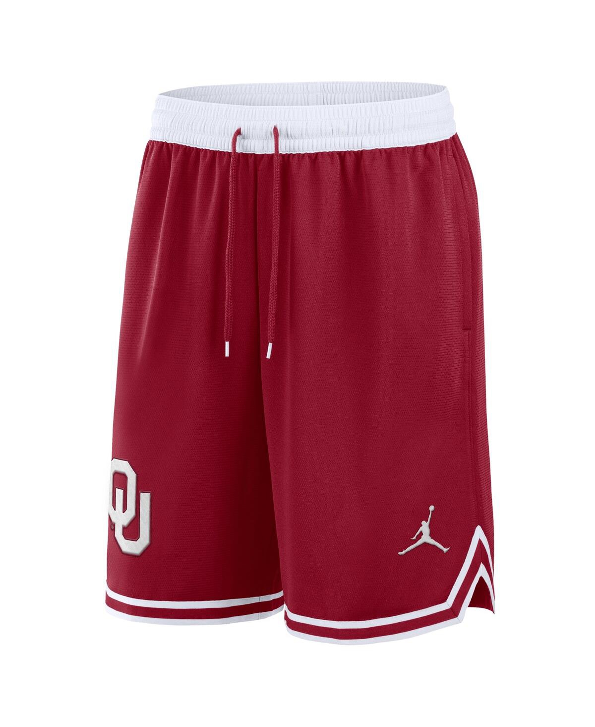 JORDAN MEN'S CRIMSON/WHITE OKLAHOMA SOONERS PERFORMANCE BASKETBALL SHORTS 