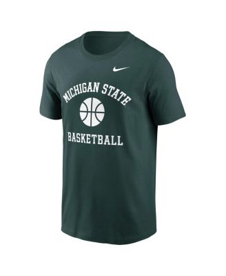 Men's Green Michigan State Spartans Basketball Icon T-Shirt