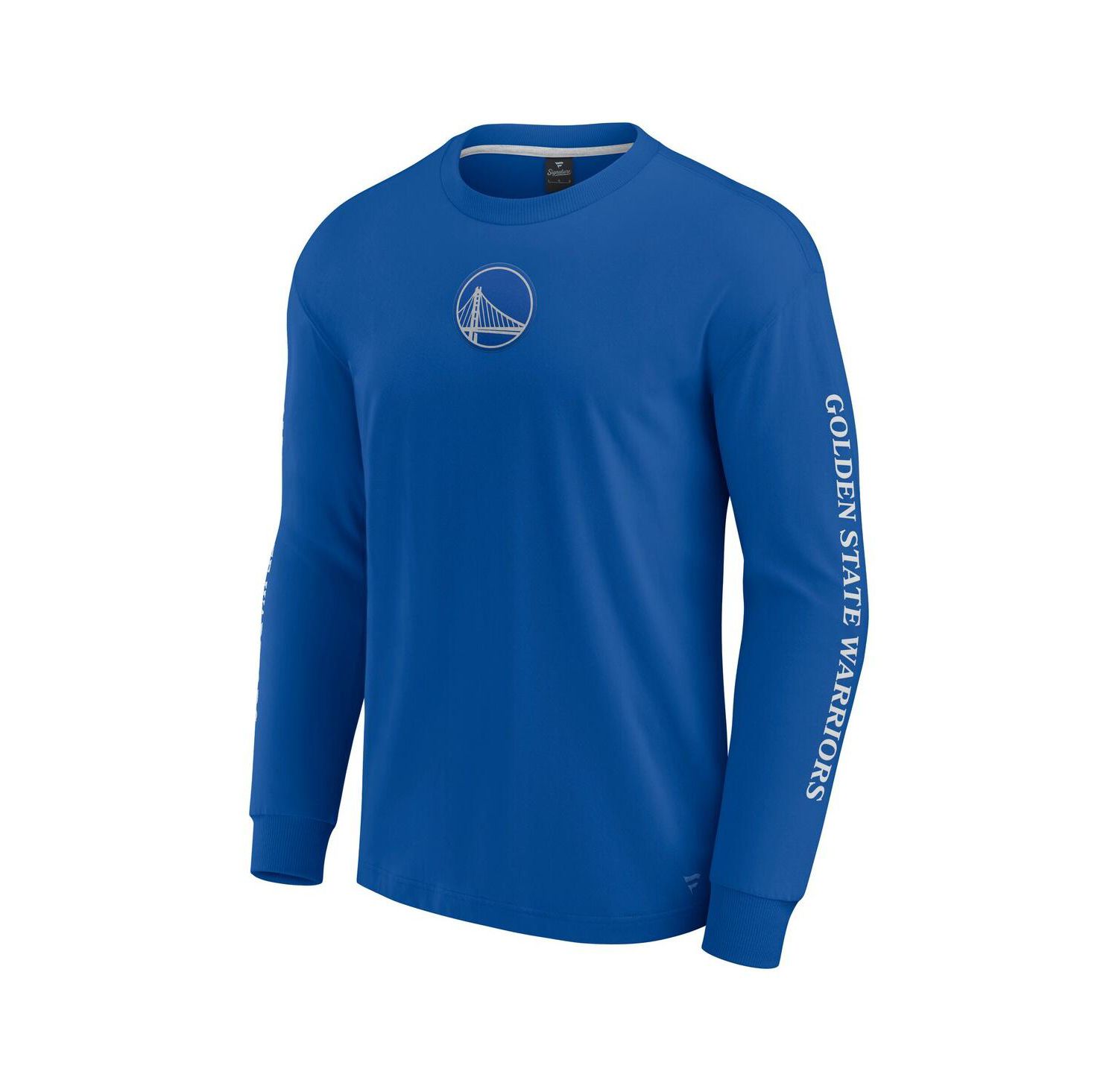Men's Royal Golden State Warriors Elements Strive Long Sleeve T-Shirt