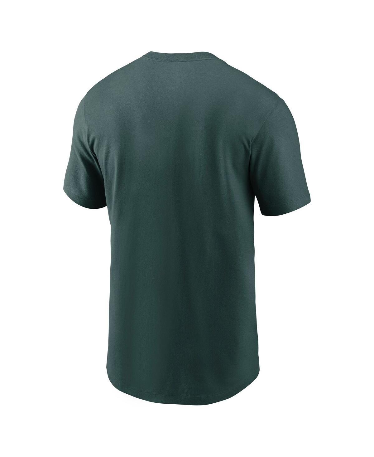Nike Men's Green Michigan State Spartans Basketball Icon T-shirt In Green