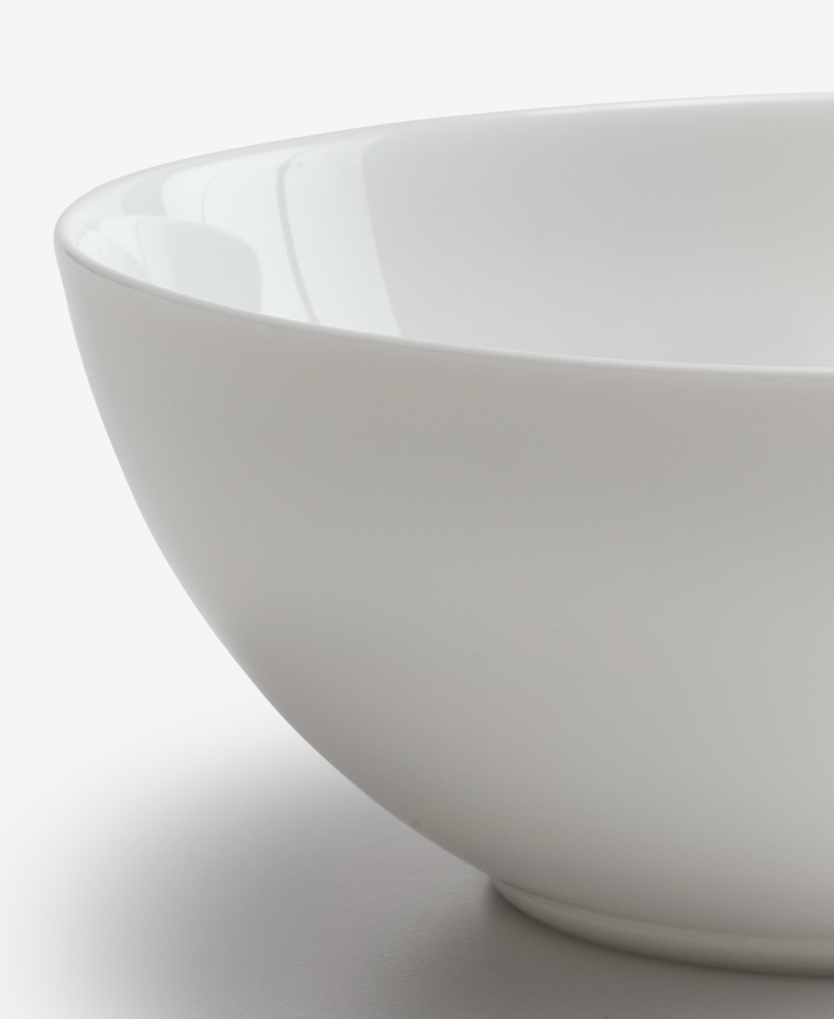 Arch Studio Opal Glass Soft Rim Vegetable Bowl, Exclusively At Macy's In White